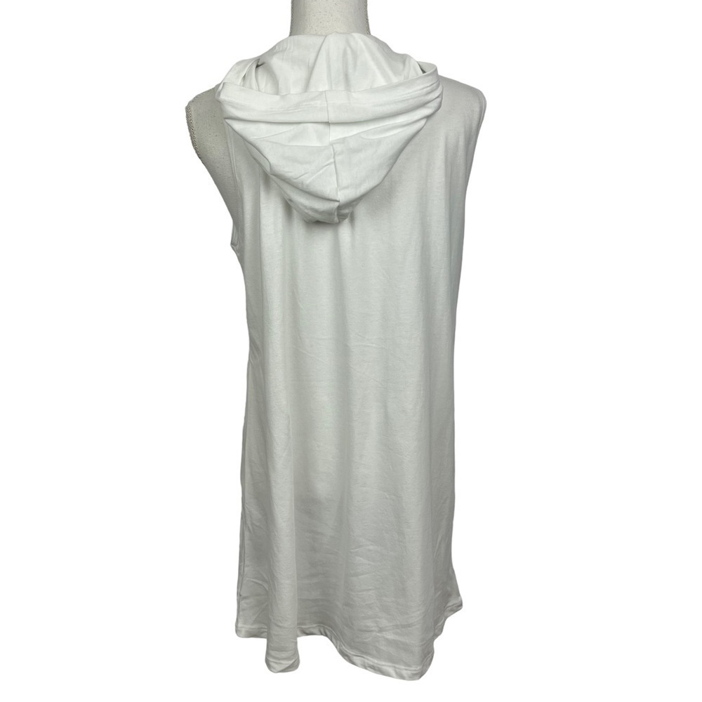 30A Gear Women’s Beach Blue Sun Swimsuit Cover Up White Medium Hoodie - Picture 4 of 10
